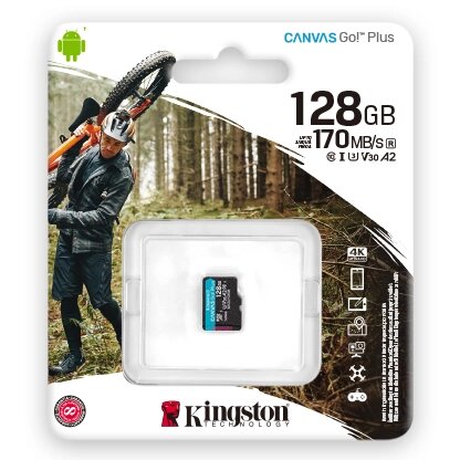 Карта памяти microSD 128GB Kingston SDCG3/128GBSP от компании turan - фото 1