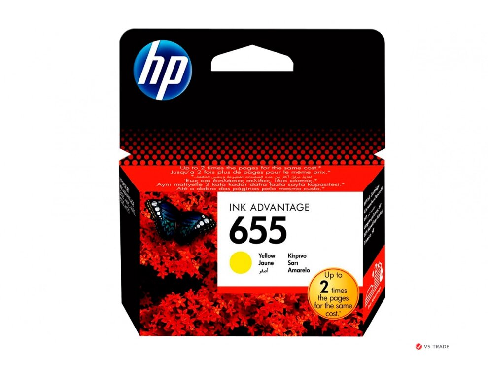 Картридж HP CZ112AE №655 Yellow Ink Cartridge для HP DJ 3525, 4615, 4625, 5525, 6525 e-All-in-One от компании turan - фото 1