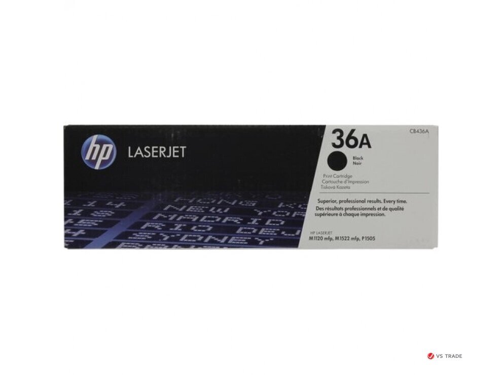 Картридж лазерный HP CB436A, черный, На 2000 страниц для HP LaserJet P1505/M1120/M1522 от компании turan - фото 1