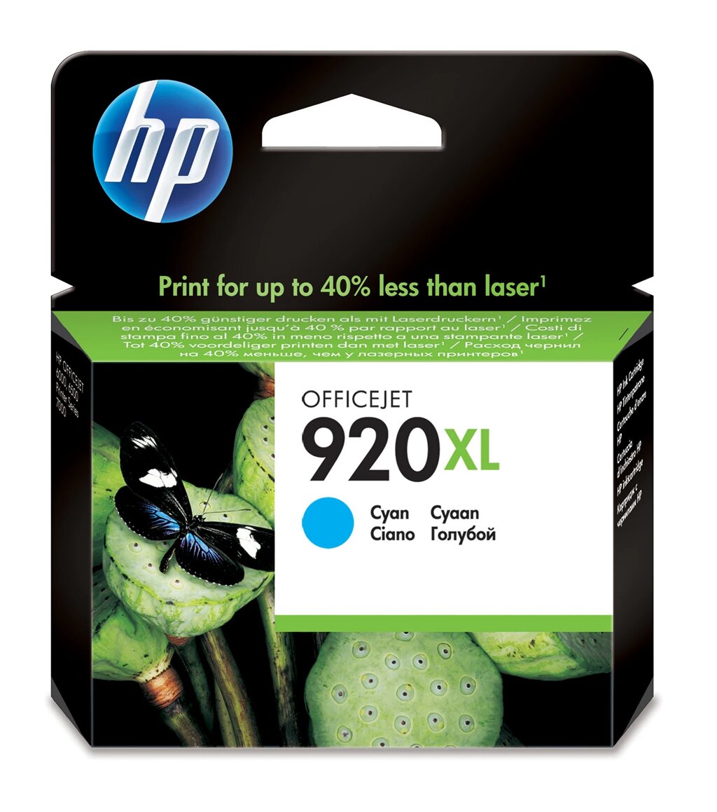 Картридж струйный HP CD972AE 920XL Cyan Officejet Ink Cartridge от компании turan - фото 1