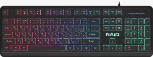 Клавиатура игровая Defender Raid GK-778DL RU, Rainbow, 104 кнопки