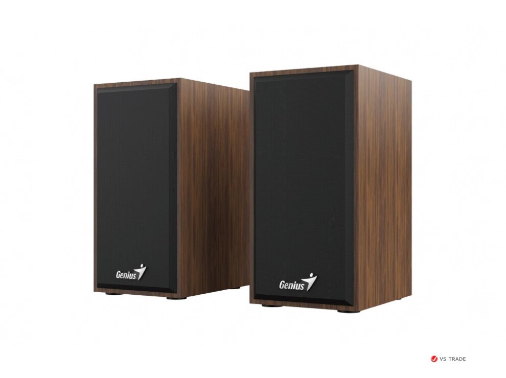 Колонки Genius SP-HF180 /2.0  Wood,  6W (3W x 2), USB-питание, 160Hz-18KHz, 1,2 м, 3,5мм 31730029400 от компании turan - фото 1