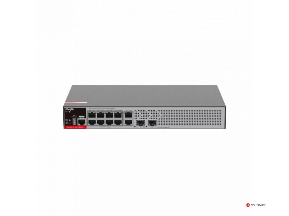 Коммутатор RUIJIE RG-S2915-10GT2MS-P-L managed L2+ PoE+ (10 x 10/100/1000 RJ45; 2 x 2.5GE/1GE SFP ports 125W PoE) от компании turan - фото 1