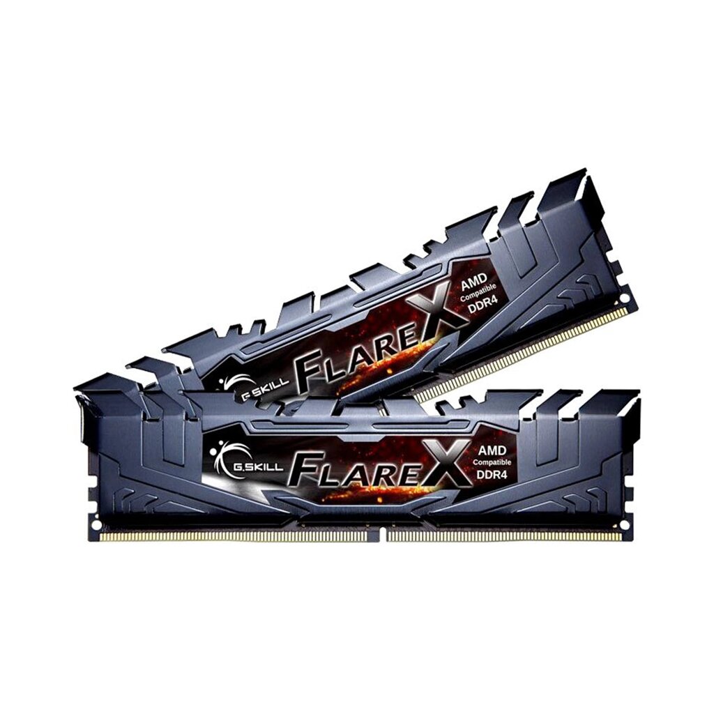 Комплект модулей памяти G. SKILL FlareX F4-3200C16D-32GFX DDR4 32GB (Kit 2x16GB) 3200MHz от компании turan - фото 1