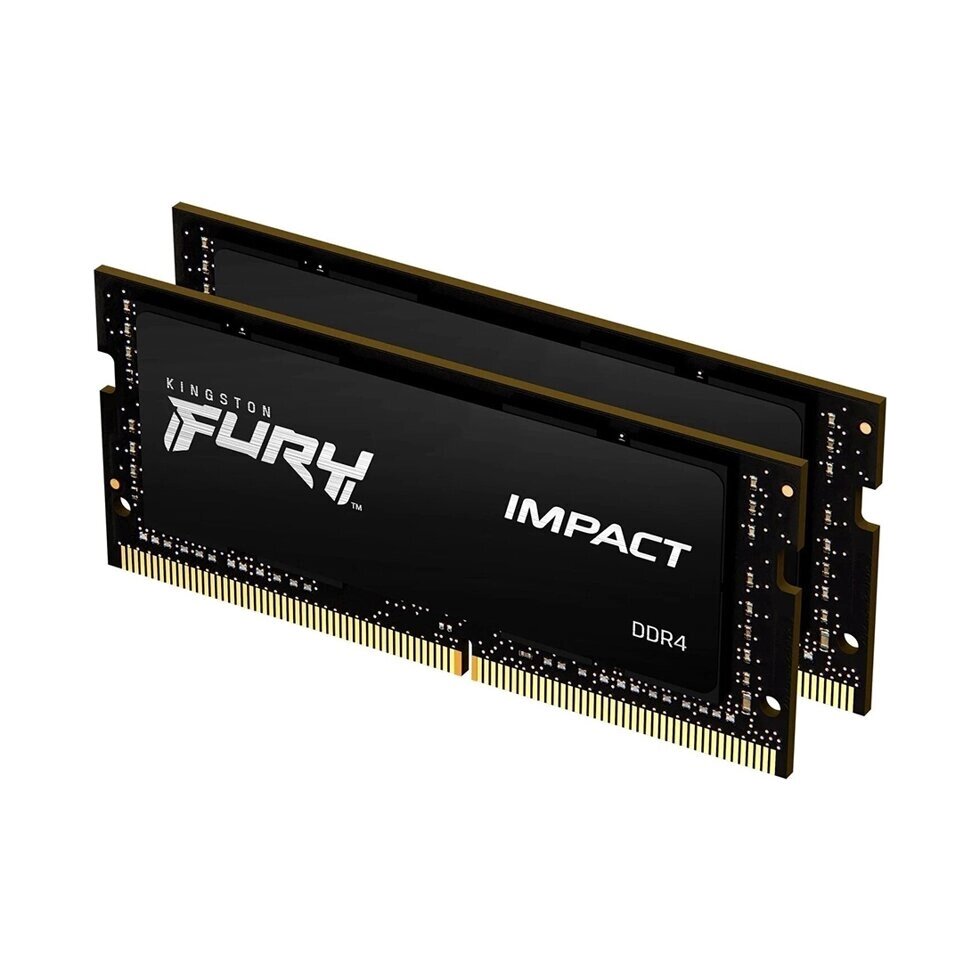 Комплект модулей памяти Kingston Fury Impact KF426S15IBK2/16 DDR4 16GB (Kit 2x8GB) 2666MHz от компании turan - фото 1