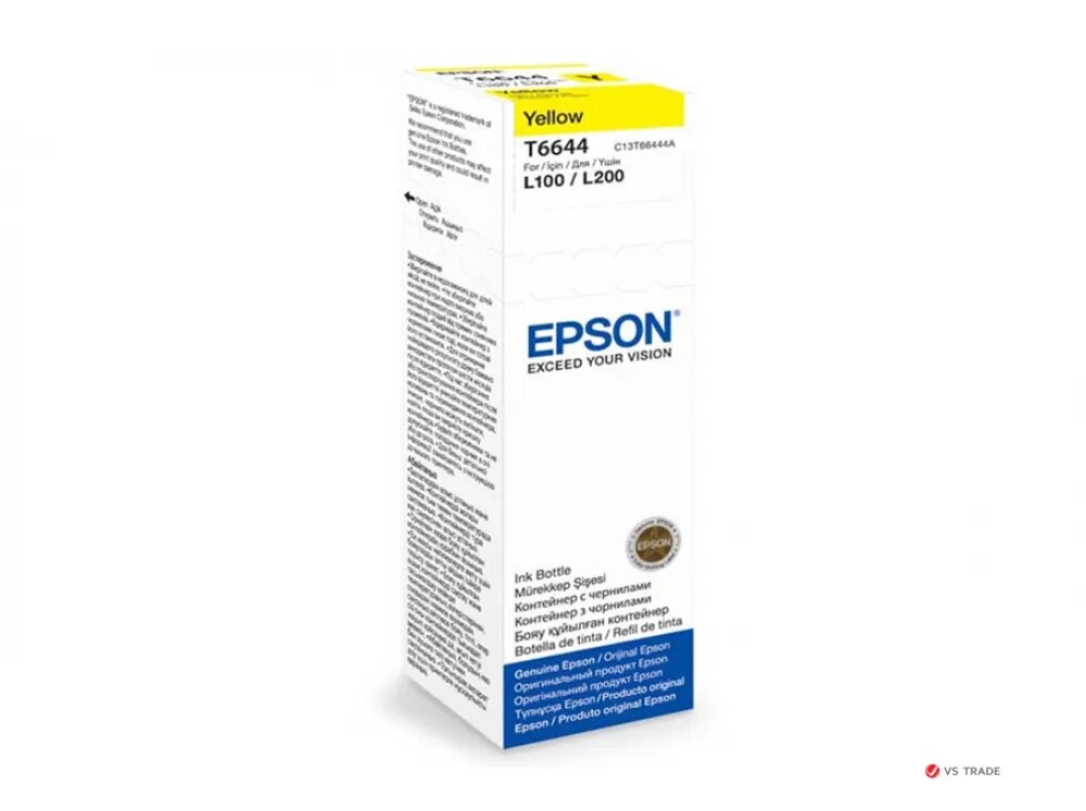 Контейнер с чернилами Epson C13T66444A L100/L200 Yellow ink bottle 70ml от компании turan - фото 1