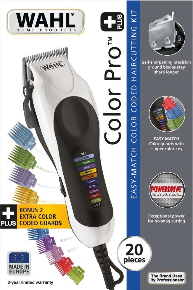 Машинка для стрижки волос Wahl ColorPro Plus Clipper синий от компании turan - фото 1