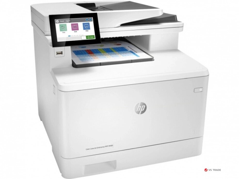 МФУ лазерное цветное HP Color LaserJet Ent M480f 3QA55A, А4, 27 стр/мин, 2ГБ, факс, ADF, duplex,  Ethernet от компании turan - фото 1