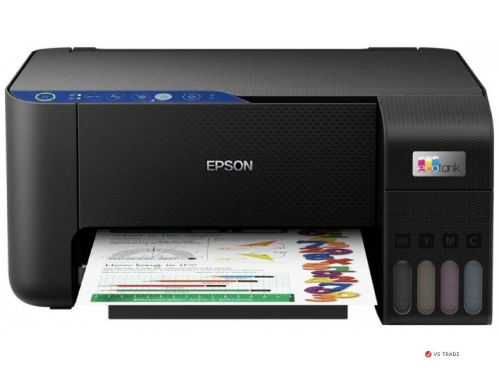 МФУ струйное цветное Epson L3251 C11CJ67413, до 33 стр/мин (10 стр/мин ISO), А4, печать фотографий, WIFI, no ADF (черный от компании turan - фото 1