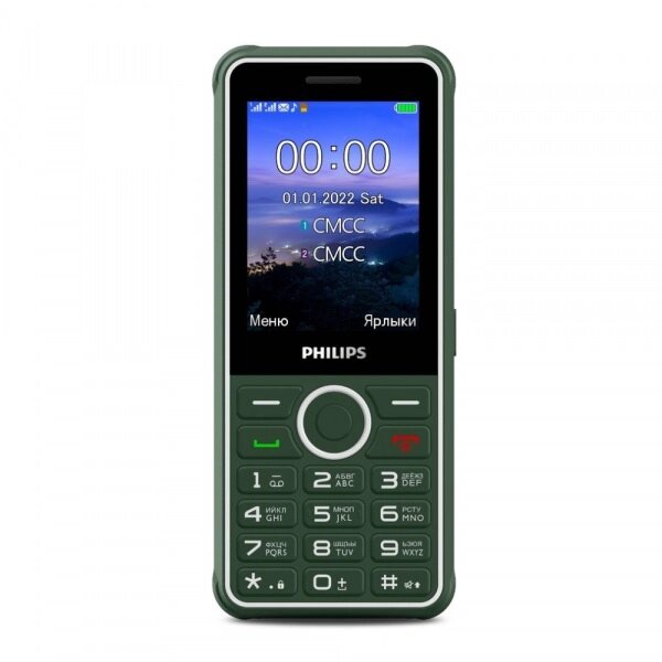 Мобильный телефон Philips Xenium E2301 зеленый от компании turan - фото 1