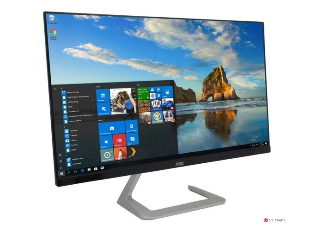 Монитор AOC Q27T1 IPS,27",16:9 QHD (2560x1440x75 Hz),350cd/m2,1000:1,50M:1,178/178,5ms, DP,2xHDMI, Black от компании turan - фото 1