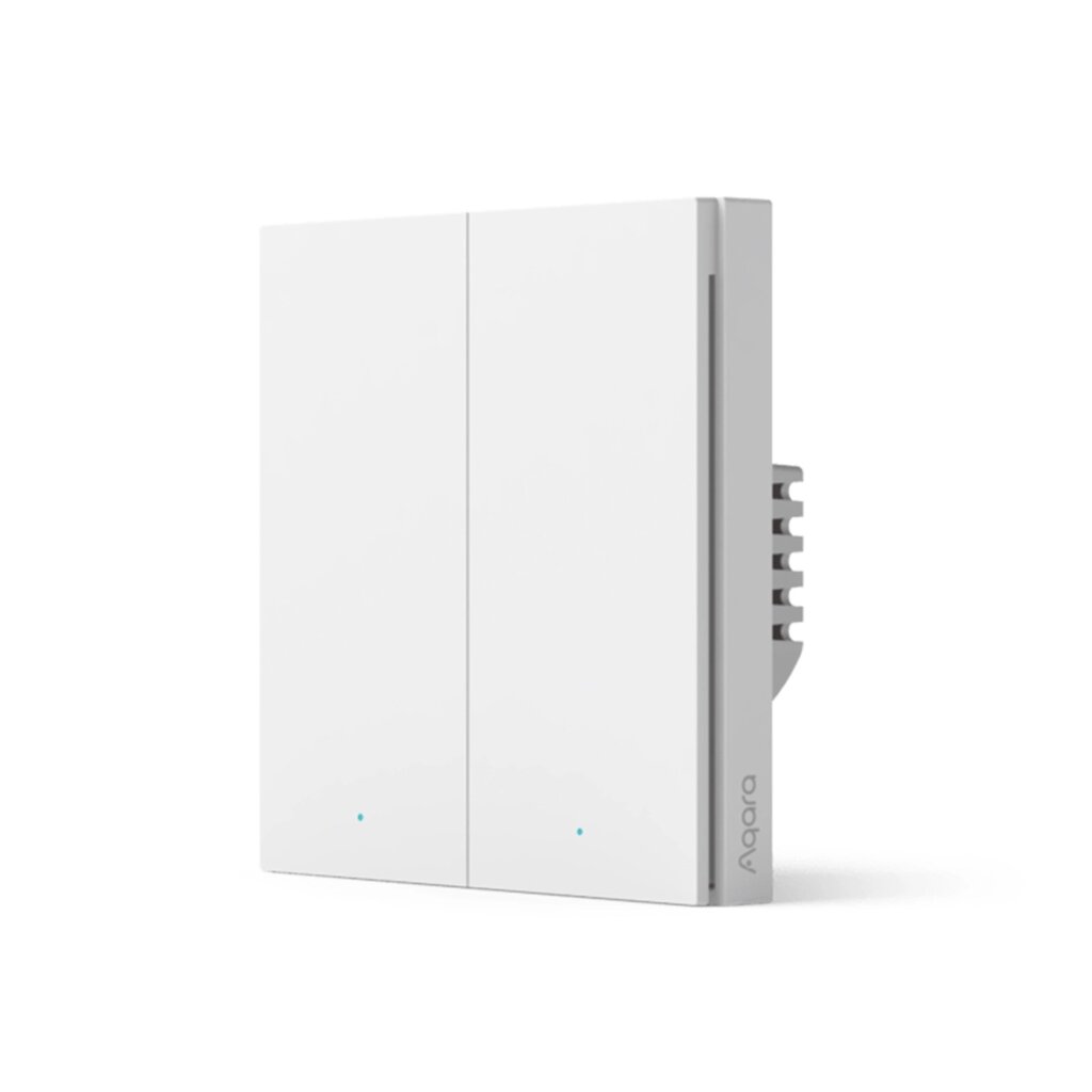 Настенный выключатель AQARA Smart Wall Switch H1(No Neutral, Double Rocker) от компании turan - фото 1