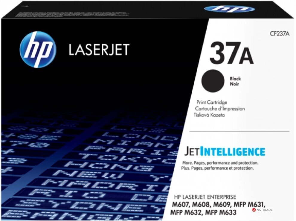 Оригинальный лазерный картридж HP LaserJet 37A, CF237A, Черный от компании turan - фото 1