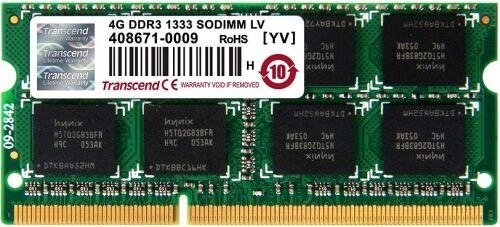 Память оперативная DDR3 Notebook Transcend TS512MSK64W3N 4GB от компании turan - фото 1