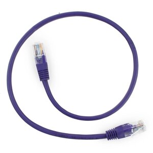 Патч-корд UTP Cablexpert PP12-0.5M/V кат. 5e, 0.5м, литой, многожильный (фиолетовый)