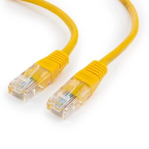 Патч-корд UTP Cablexpert PP12-0.5M/Y кат. 5e, 0.5м, литой, многожильный (жёлтый)