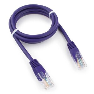 Патч-корд UTP Cablexpert PP12-1M/V кат. 5e, 1м, литой, многожильный (фиолетовый)