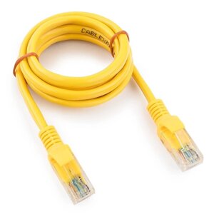 Патч-корд UTP Cablexpert PP12-1M/Y кат. 5e, 1м, литой, многожильный (жёлтый)