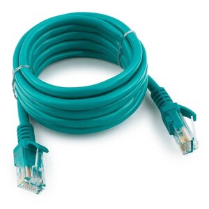 Патч-корд UTP Cablexpert PP12-2M/G кат. 5e, 2м, литой, многожильный (зелёный)