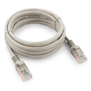 Патч-корд UTP Cablexpert PP12-2M кат. 5e, 2м, литой, многожильный (серый)
