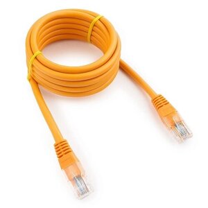 Патч-корд UTP Cablexpert PP12-2M/O кат. 5e, 2м, литой, многожильный (оранжевый)