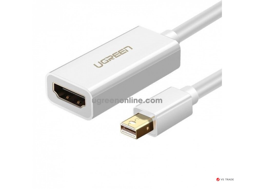 Переходник UGREEN MD112 Mini DP to HDMI Converter 1080p (White) от компании turan - фото 1