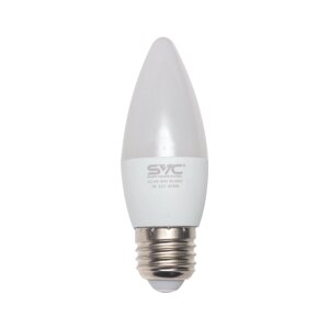 Эл. лампа светодиодная SVC LED C35-7W-E27-6500K, Холодный