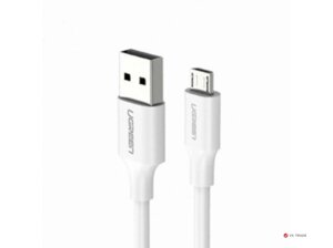 Кабель Ugreen US289 Micro USB Male To USB 2.0 A Male Cable 2M (White), 60143