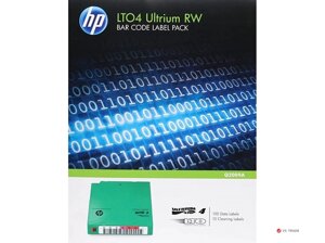 Набор наклеек Q2009A HPE LTO-4 Ultrium Read/Write Bar Code Label Pack