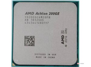 Процессор AMD Athlon 200GE, 3.2Gh (Max) , AM4, 2C/4T, 5MB (L2+L3), 35W, Radeon Vega Graphics OEM