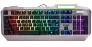 Клавиатура игровая Defender Stainless steel GK-150DL RU, черный, RGB подсветка, 9 режимов