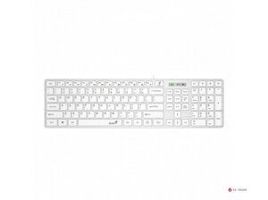 Клавиатура Genius RS2, SlimStar 126, RU, USB, WHITE 31310017410