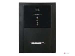 ИБП Ippon Back Basic 1500, 1500VA, 900Вт, AVR 162-280В, 6хС13, управление по USB, без комлекта кабелей