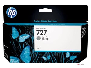 Картридж HP B3P24A, 727, 130 мл, серый