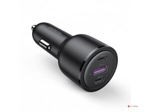 Автомобильное ЗУ Ugreen CD239 2*USB-C PD+USB-A 69W Fast Car Charger, 20467