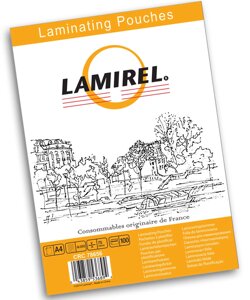 Пленка для ламинирования Fellowes Lamirel А4, 75мкм, 100 шт.