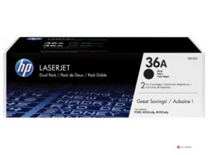 Картридж лазерный HP CB436AD, 36A, черный, сдвоенная упаковка