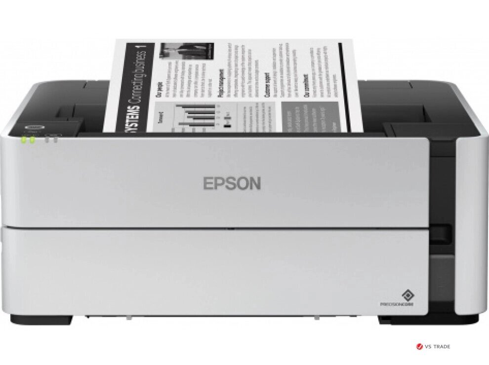 Принтер струйный монохромный Epson M1170 C11CH44404, А4, до 39 стр/мин, СНПЧ, duplex, WIFI, Ethernet, пигментные чернила от компании turan - фото 1