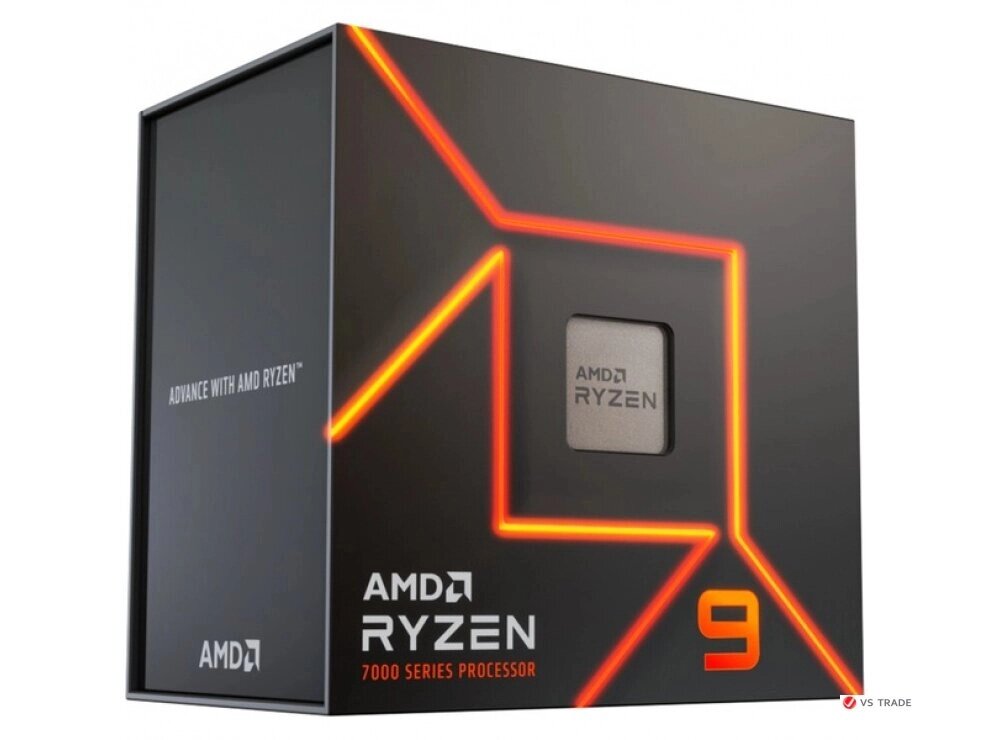 Процессор AMD Ryzen 9 7900X, 4.7GHz (Raphael, 5.6), 12C/24T, 12/64MB, 170W, AM5, 100-000000589WOF от компании turan - фото 1