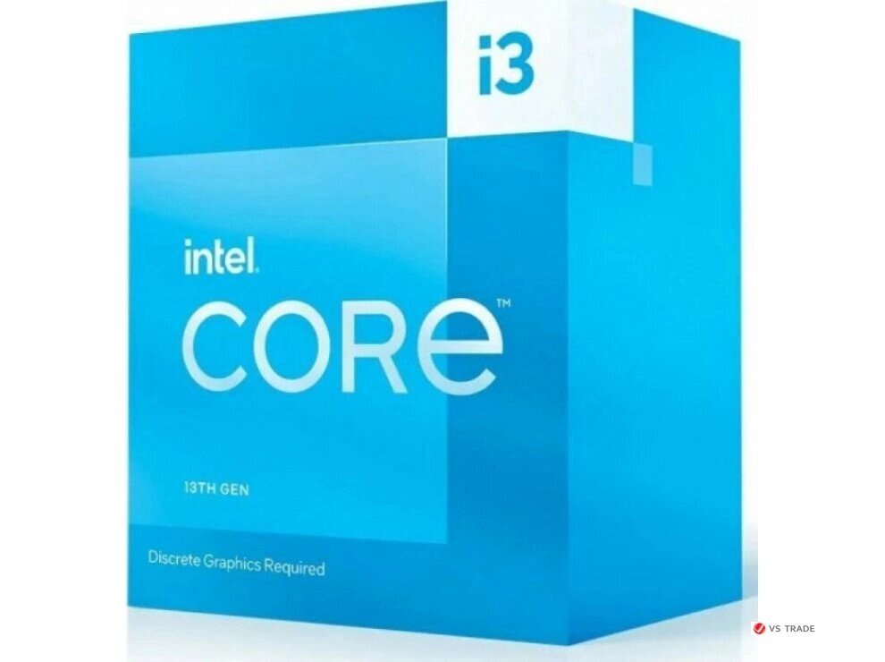 Процессор Core i3-13100F 3.4GHz, 4C/8T, 12Mb Intel Smart Cache, TDP60W, LGA1700, BX8071513100F от компании turan - фото 1