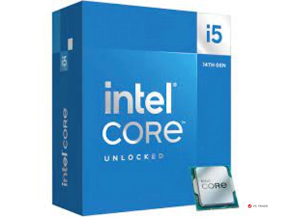 Процессор Intel Core i5-14600K 3.5GHz (5.3GHz Turbo boost), 14C/20T, (6xP/8xE), 24Mb, TDP125W, LGA1700, BX8071514600K от компании turan - фото 1