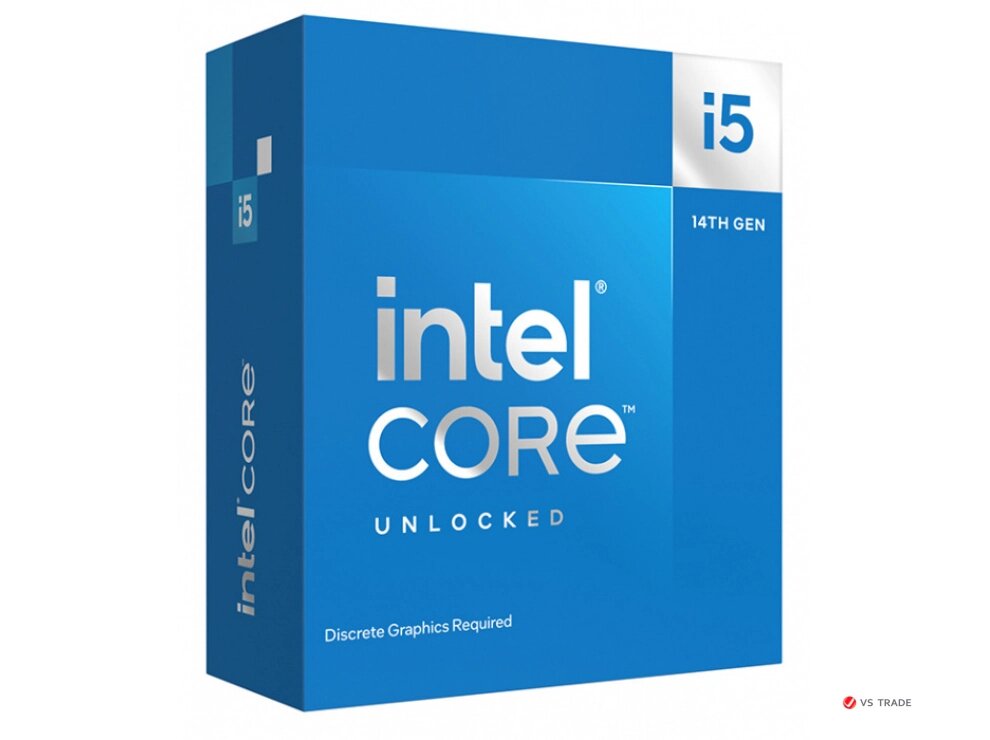 Процессор Intel Core i5-14600KF 3.5GHz (5.3GHz Turbo boost), 14C/20T, (6xP/8xE), 24Mb, TDP125W, LGA1700, BX8071514600KF от компании turan - фото 1