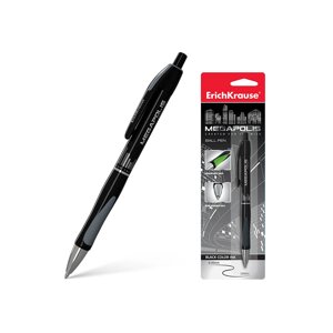 Ручка шариковая автоматическая ErichKrause MEGAPOLIS Concept, цвет чернил черный
