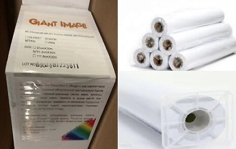 Рулон 36" GIANT IMAGE RC INKJET PAPER 240g Satin (полуглянец) микропористая, водостойкая от компании turan - фото 1