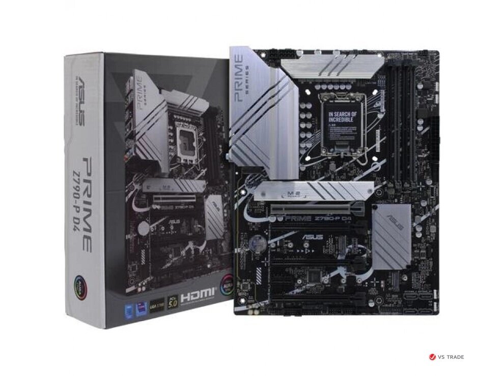 Сист. плата ASUS PRIME Z790-P D4,  Z790, 1700, 4xDDR4, 4xPCI-Ex16, PCI-Ex1, 3xM. 2, 4xSATA, DP, HDMI, Realtek 2.5Gb, BOX от компании turan - фото 1