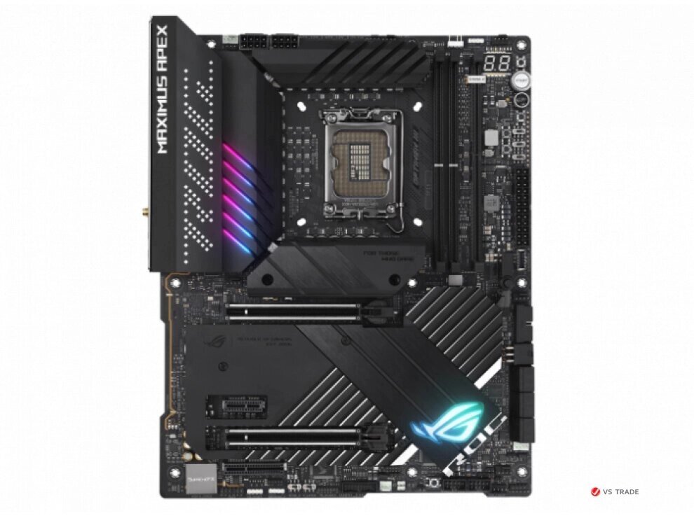 Сист. плата ASUS ROG MAXIMUS Z690 APEX, Z690, 1700, 2xDIMM DDR5, 2xPCI-E x16, PCI-E x1, 5xM. 2, 6xSATA, HDMI, DP, WiFi от компании turan - фото 1