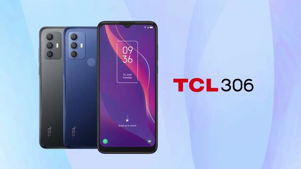 Смартфон TCL 306 3/32GB атлантический синий от компании turan - фото 1