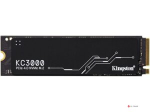 Твердотельный накопитель SSD Kingston KC3000 2TB M. 2 2280 NVMe PCIe Gen 4.0 x4 3D TLC NAND, Read Up to 7000, write Up