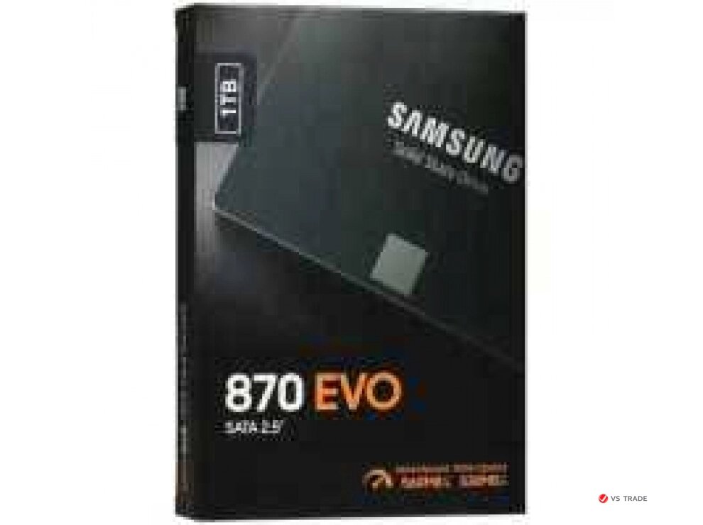 Твердотельный накопитель SSD Samsung 870 EVO, MZ-77E1T0B/EU, 1 ТБ, 2.5, SATA III, чтение: 560 МБ/с, запись: 530 МБ/с, от компании turan - фото 1