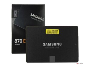 Твердотельный накопитель SSD Samsung 870 EVO, MZ-77E500BW, 500 ГБ, 2.5" SATA III, чтение: 560 МБ/с, запись: 530 МБ/с,